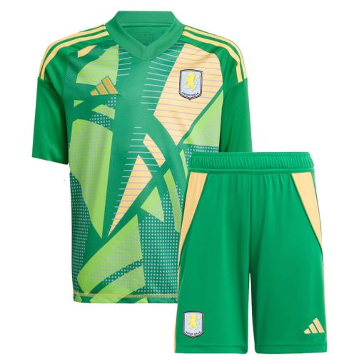 Aston Villa Green Kids Goalkeeper Kit 24/25