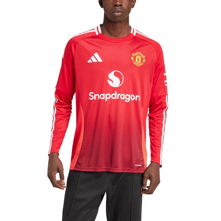 Adidas Manchester United 2024/25 Men's Long Sleeve Home Shirt - Rapid ...