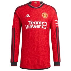 Adidas Manchester United 2023/24 Men's Long Sleeve Home Shirt