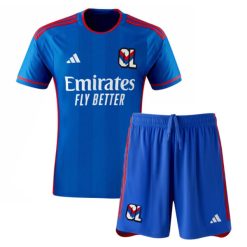 Adidas Olympique Lyon 2023/24 Infant Away Shirt & Shorts Set