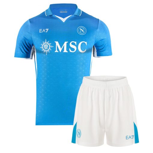 EA7 Napoli 2024/25 Infant Home Shirt & Shorts Set