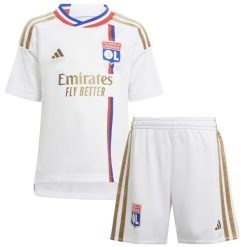 Adidas Olympique Lyon 2023/24 Infant Home Shirt & Shorts Set