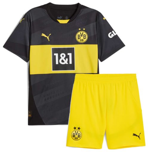 Puma Borussia Dortmund 2024/25 Infant Away Shirt & Shorts Set